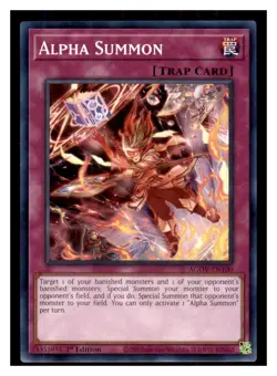 Yugioh Alpha Summon AGOV-EN100 1st Edition NM - Image 1
