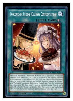 Yugioh Concours de Cuisine (Culinary Confrontation) AGOV-EN064 1st Edition NM - Image 1