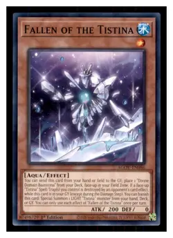 Yugioh Fallen of the Tistina AGOV-EN086 1st Edition NM - Image 1