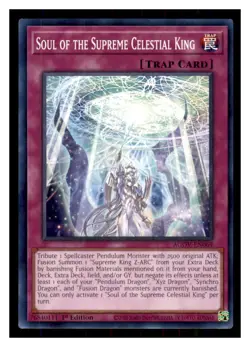 Yugioh Soul of the Supreme Celestial King AGOV-EN069 1st Edition NM - Image 1