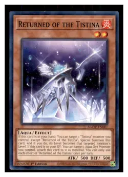 Yugioh Returned of the Tistina AGOV-EN087 1st Edition NM - Image 1