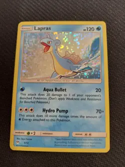 Pokemon Lapras 5/12 Rare McDonald's Anniversary Promo Holo Card 2019 - Image 1