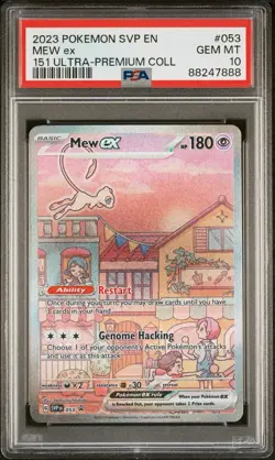 PSA 10 GEM MINT Mew Ex 053 SVP ALTERNATE ART 151 PROMO SVP053 Pokemon Card 870 - Image 1