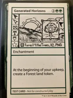 MTG Generated Horizons (Test Card) - Mystery Booster Cards - Mint- Fresh - Image 1