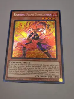 Fighting Flame Swordsman MP24-EN132 25th Anniversary Tin Yugioh Card NM - Image 2