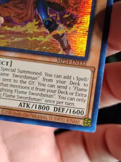 Fighting Flame Swordsman MP24-EN132 25th Anniversary Tin Yugioh Card NM - Image 4