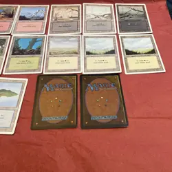 Revised Lot Basic Land 15 Cards - One of Each Artwork - Image 2