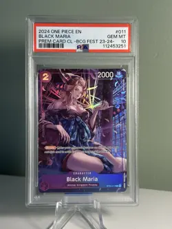 One Piece Black Maria Promo ST04-011 Bandai Card Games Fest 23-24 Pack PSA 10 - Image 1