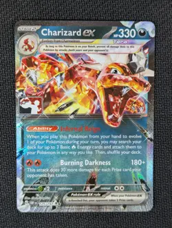 Charizard ex -Pokemon Prize Pack Series Cards OBF 125/197 Double Rare - Image 1
