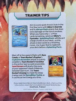 Destined Rivals Pokemon Build & Battle Prerelease Mewtwo Trainer Tip Card ✨ - Image 3