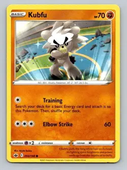 2021 Pokemon Card Chilling Reign Kubfu 93/198 - Image 1