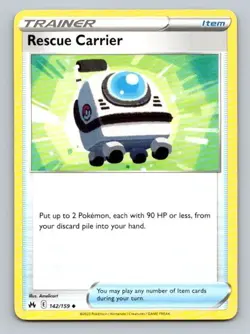 2023 Pokemon Card Crown Zenith Rescue Carrier 142/159 - Image 1