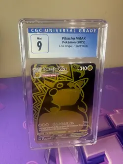 2022 Pikachu Vmax Gem Mint CGC 9 Lost Origin Pokemon Card #TG29 - Image 1
