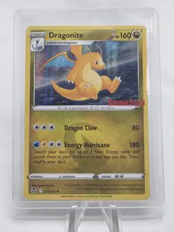 2022 Pokemon Card Dragonite 131/195 Holo Gamestop Exclusive Promo NM - Image 1