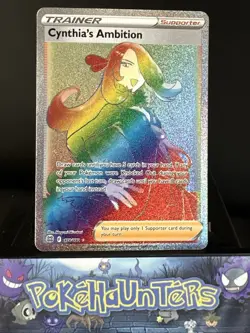 Pokemon Card Cynthia's Ambition 178/172 Brilliant Stars Secret Rare NM - Image 1