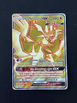Ultra Necrozma GX 127/131 SM Forbidden Light Full Art Holo Rare Pokemon Card ZZ9 - Image 1
