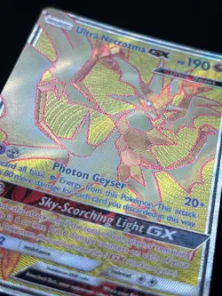 Ultra Necrozma GX 127/131 SM Forbidden Light Full Art Holo Rare Pokemon Card ZZ9 - Image 3