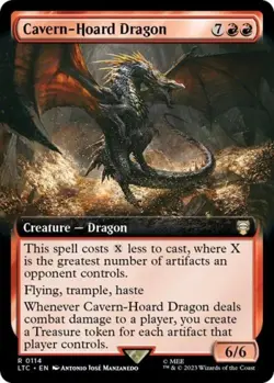 MTG English Cavern-Hoard Dragon (Extended Art) NM Normal - Image 1