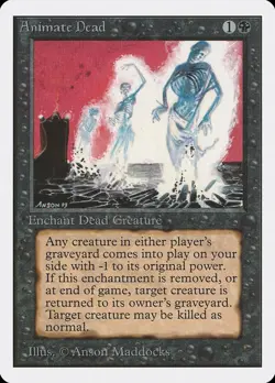 MTG Animate Dead Unlimited Magic the Gathering - Image 1