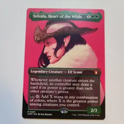 Magic the Gathering Selvala Heart of the Wilds (Borderless) Commander Masters NM - Image 1