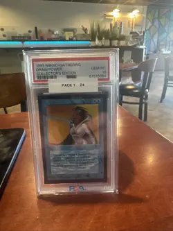 🔵🔵🔵 1993 Magic The Gathering DRAIN POWER CE PSA 10🔵🔵🔵 - Image 1