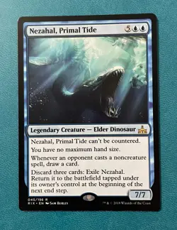 MTG LP Nezahal, Primal Tide, Rivals of Ixalan, Regular, English - Image 1