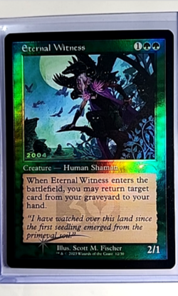 MTG Magic The Gathering 30th Anniversary Promo Retro Foil #12 Eternal Witness LP - Image 1