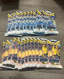 24x Pokemon Silver Tempest Sealed Sleeved Booster Packs - Image 1