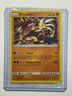 Groudon 81/168 SEALED - Celestial Storm Legendary Pokemon Promo Cosmo Holo - Image 1