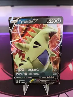 Tyranitar V 158/264 Swsh08: Fusion Strike Holo Pokemon TCG NM - Image 1
