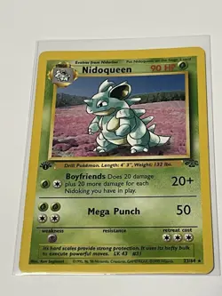 1999 Pokemon Jungle 1st Edition Nidoqueen Rare Non Holo #23/64 Vintage NM - Image 3
