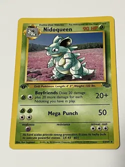 1999 Pokemon Jungle 1st Edition Nidoqueen Rare Non Holo #23/64 Vintage NM - Image 5