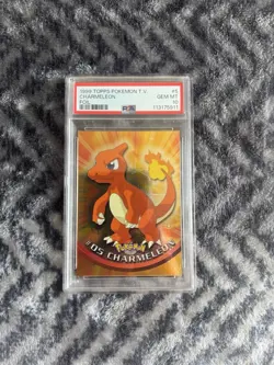 1999 TOPPS Pokemon TV Charmeleon FOIL #5 Gem Mint 10 PSA - Image 3