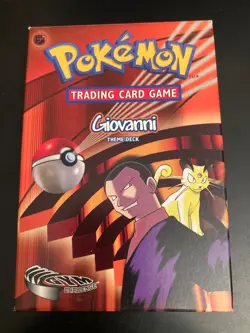 POKEMON THEME DECK-BOX ONLY: Giovanni/Gym Challenge *Super Nice/New Looking!* - Image 1