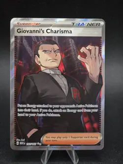 Giovanni's Charisma 197/165 Full Art SR Pokemon 151 English - Image 1