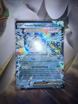 Wellspring Mask Ogerpon ex 027/131 Pokemon Double Rare Prismatic Evolutions Holo - Image 1