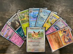 Pokemon Prismatic Evolutions Complete 9-Card Eeveelution Set Non-Reverse Holo - Image 1