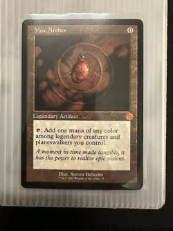 Mox Amber the Brothers' War Retro Frame Mythic Rare Legendary MTG Card - Image 1
