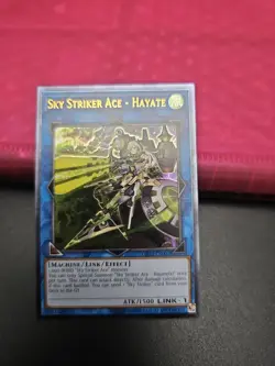 Sky Striker Ace Hayate OP10-EN002 Ultimate Rare Card NM Condition - Image 1