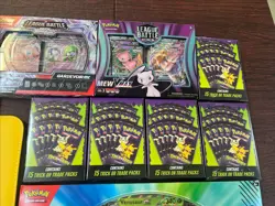 Pokemon TCG Bundle - *Lot of 10* - Pikachu Binder, Cards, Sealed, & Card Pages!! - Image 3