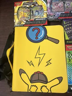 Pokemon TCG Bundle - *Lot of 10* - Pikachu Binder, Cards, Sealed, & Card Pages!! - Image 4