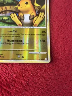 Raichu 10/123 Heartgold & Soulsilver Reverse Holo Pokemon Card Played - Image 3