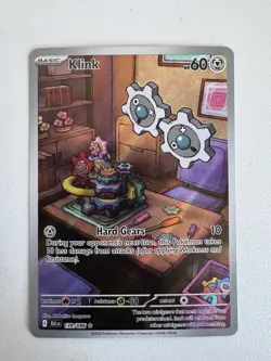 Klink 139/086 Illustration Rare Pokemon Card TCG SV Black Bolt English NM MINT - Image 1