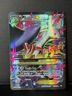 M Latios EX 102/108 XY Roaring Skies Pokemon Card Full Art Mega Holo - NM - Image 1