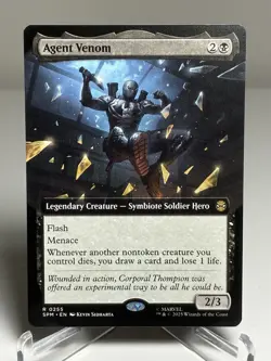 2025 MTG Agent Venom (Extended Art) Marvel's Spider-Man Regular - Image 1