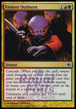 Violent Outburst 1x FOIL ARB MTG Alara Reborn Common MINT red green - Image 1