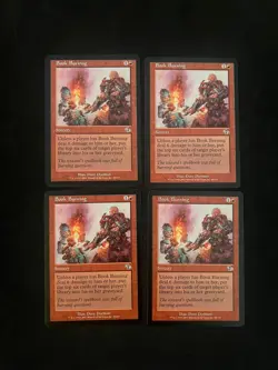 BOOK BURNING X4 [JUDGMENT] Light Play MAGIC THE GATHERING MTG CARDS - Image 1