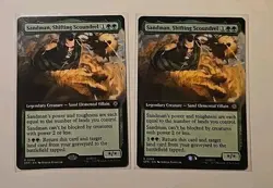 2x MTG Sandman, Shifting Scoundrel (Extended Art) 0266 Marvel's Spider-Man Reg - Image 1