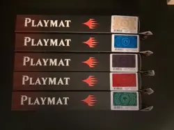 MTG - Ultra Pro Mana Symbol 7 (Lot of 5) Playmat Collection *New/Sealed* RARE!!! - Image 1