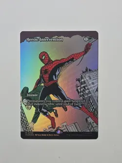 MTG Marvel's Spider-Man HEROIC INTERVENTION Foil Borderless Mythic #0034 - Image 1